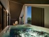 Loggia mit Whirlpool in der Penthouse Suite Churfürstenhof