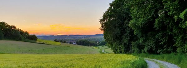 Hubertuskapellenweg Wanderung Bad Birnbach Rottaler Landschaft mittel